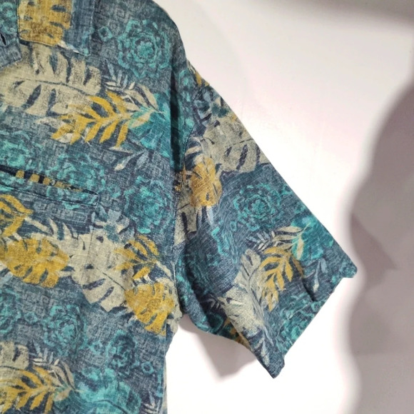 CLEARANCE Woolrich Shirt Button Down Tropical Print 100% Cotton Hawaiian - Picture 5 of 10